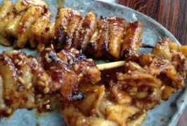 辛口たれの焼き鳥が大好き！元気食堂！